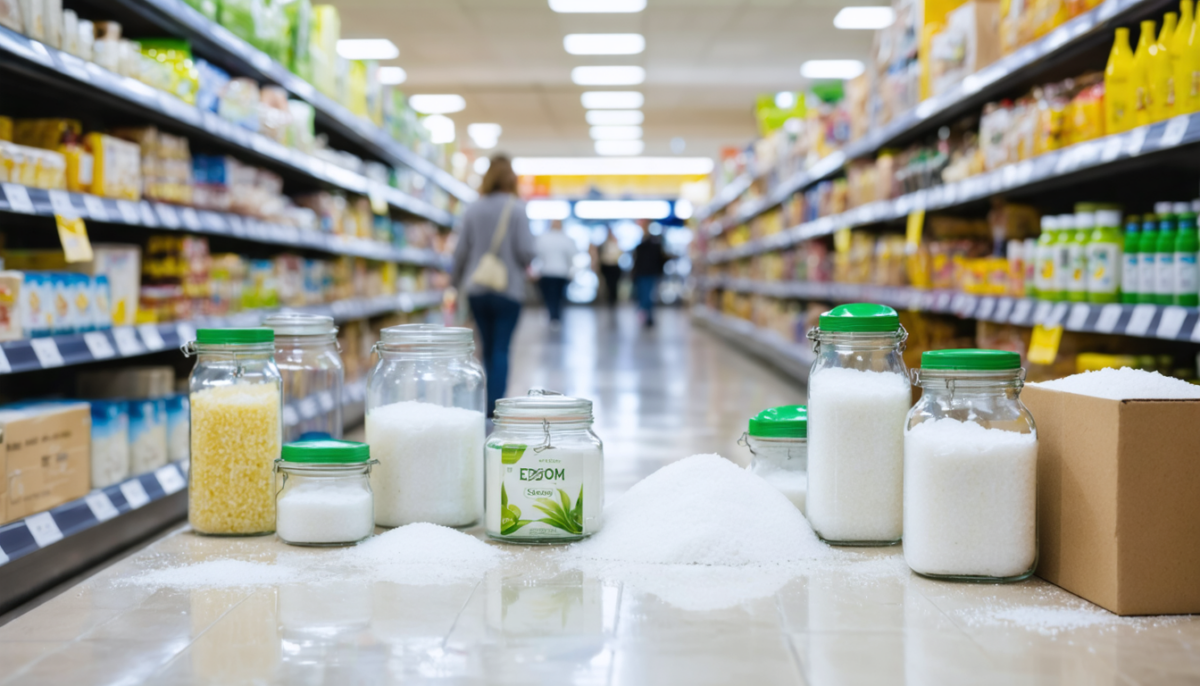 découvrez où trouver facilement le sel d’epsom dans les rayons de votre supermarché et profitez de ses bienfaits pour la santé et le bien-être.