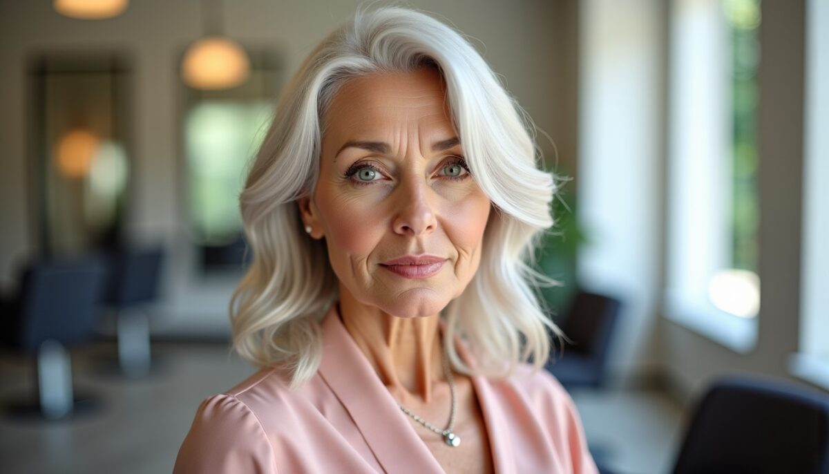 Balayage inversé sur cheveux blancs : une approche délicate et raffinée ?